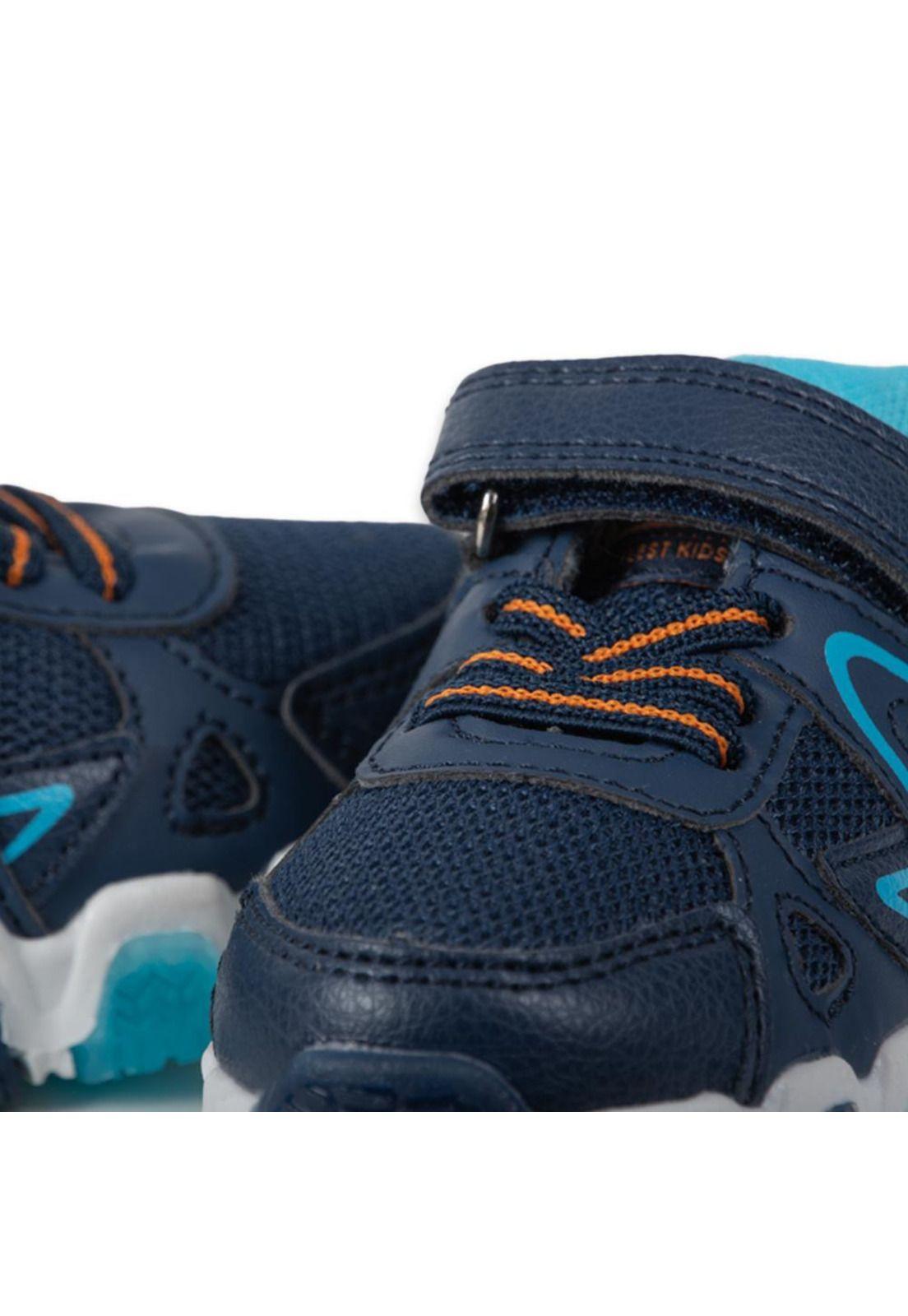 Zapatillas Luces Bebe Niño Azul Pillin-4