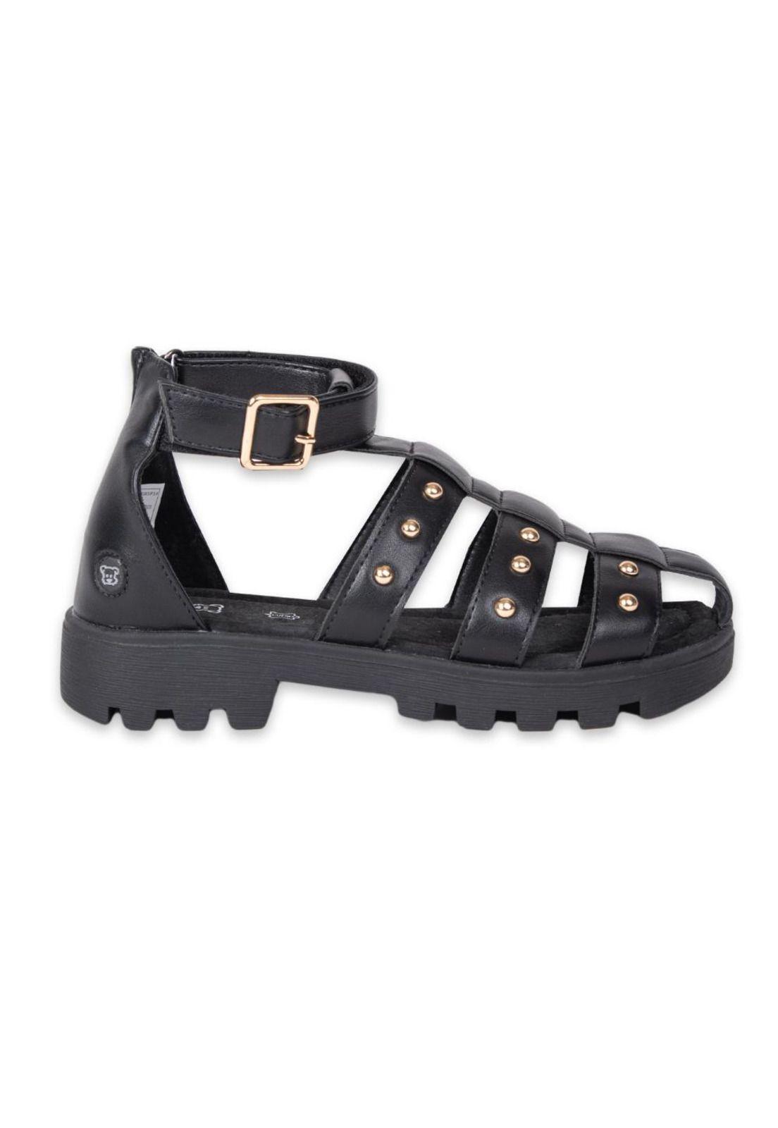 Sandalias Niña Negro Pillin-2