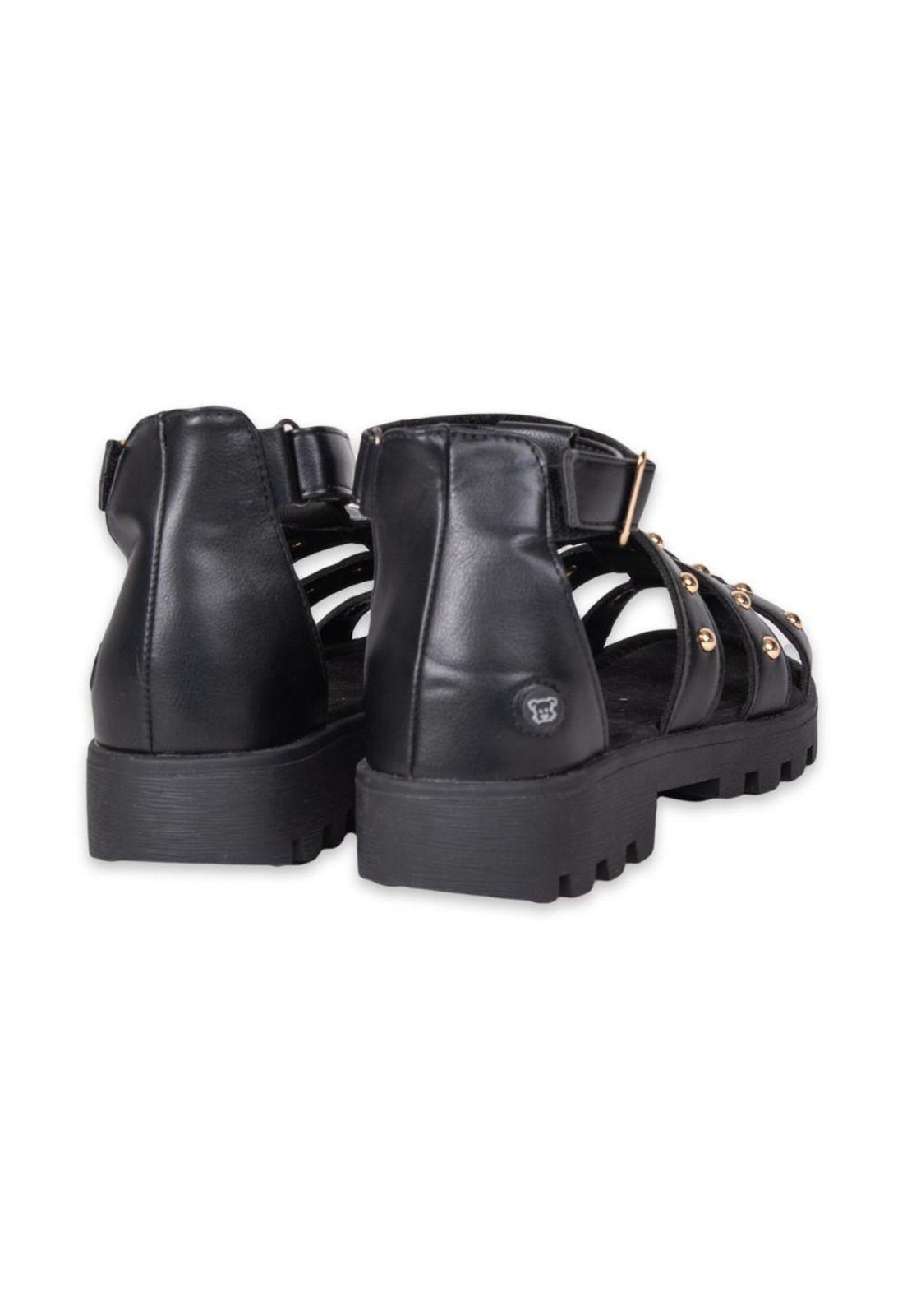 Sandalias Niña Negro Pillin-3