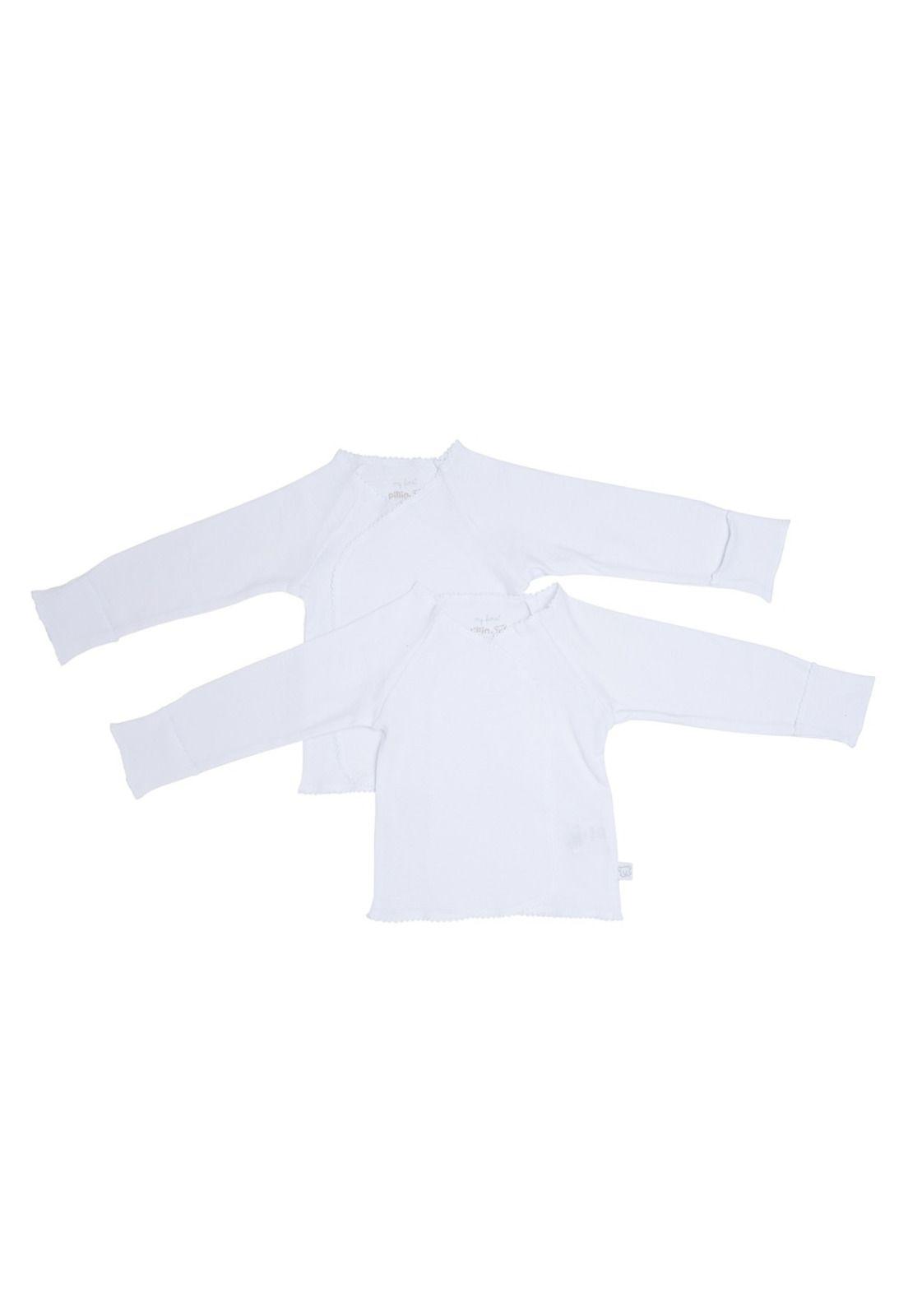 Pack 2 Chambrita Bebé Algodón Temporadas Unisex Blanco-1