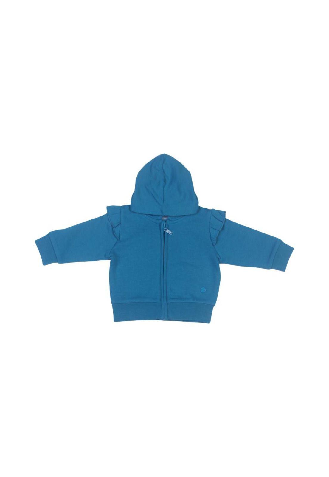 Polerón Bebe Niña Azul petróleo Pillin-0