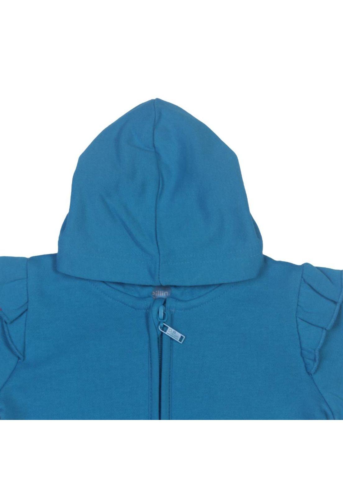 Polerón Bebe Niña Azul petróleo Pillin-3