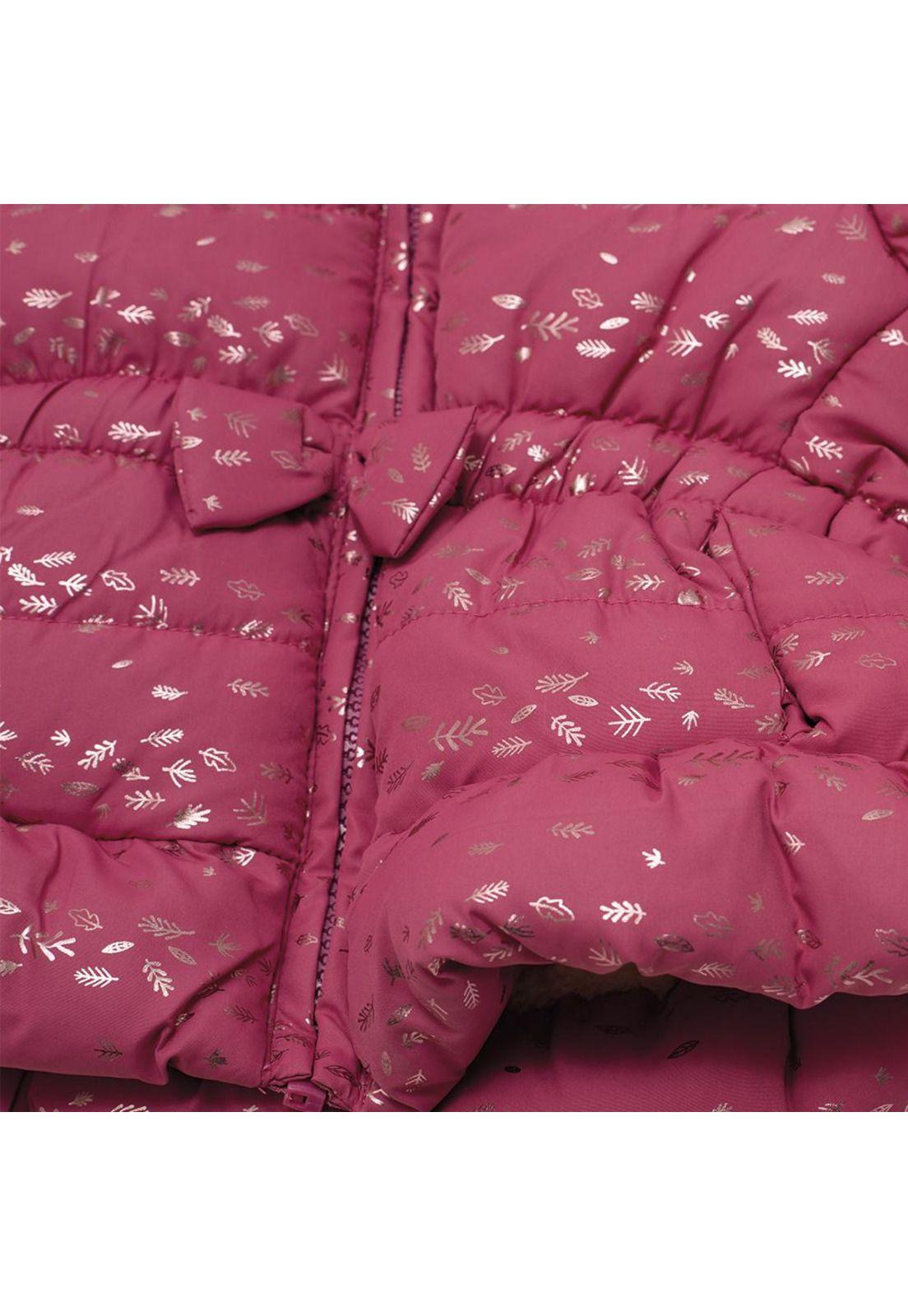 Parka C/Capucha Bebé Niña Burdeo Pillin-3