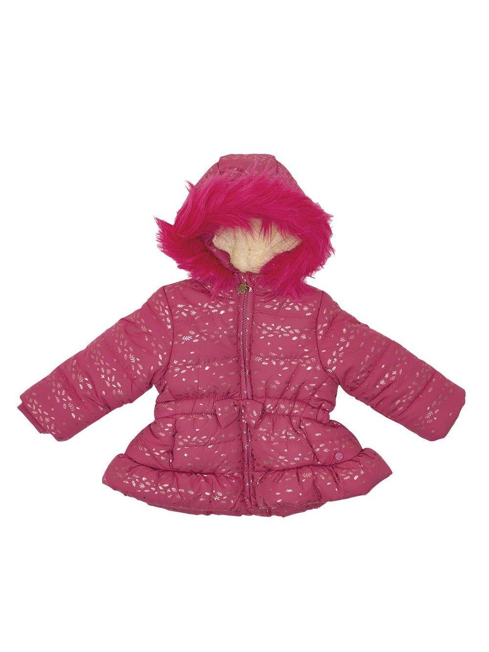 Parka C/Capucha Bebé Niña Burdeo Pillin-0
