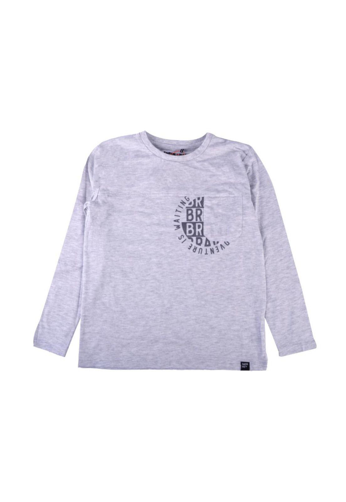 Polera Manga Larga Niño Gris claro Pillin-0