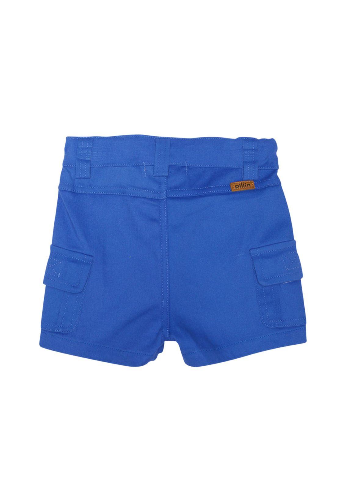 Bermuda Bebé Niño Azul Eléctrico Pillin-2