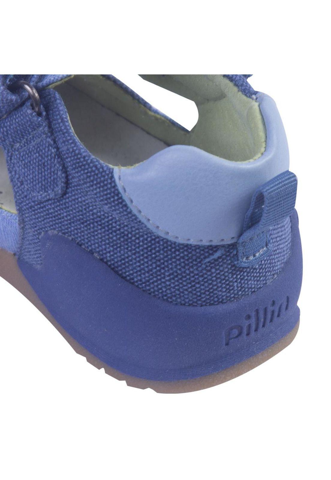 Sandalias Bebe Niño Azul Pillin-3