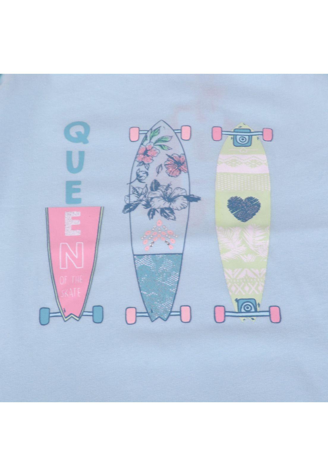 Polera Manga Larga Niña Celeste Pillin-2