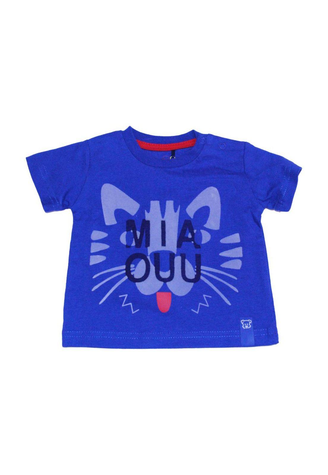 Polera Bebe Niño Azul Pillin-0