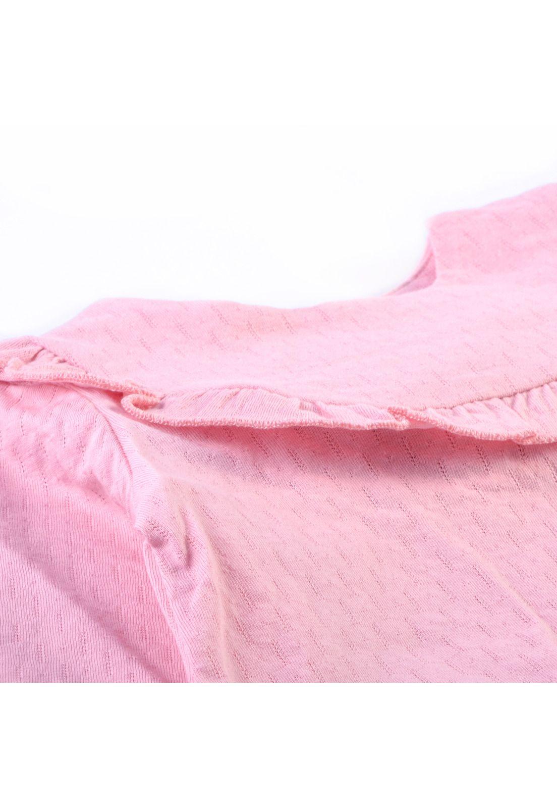 Polera Manga Larga Bebé Niña Rosado Pillin-2