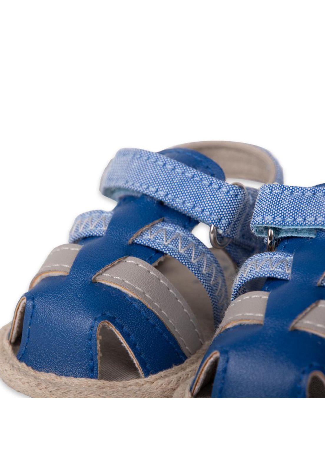 Sandalias Bebe Niño Azul Pillin-4