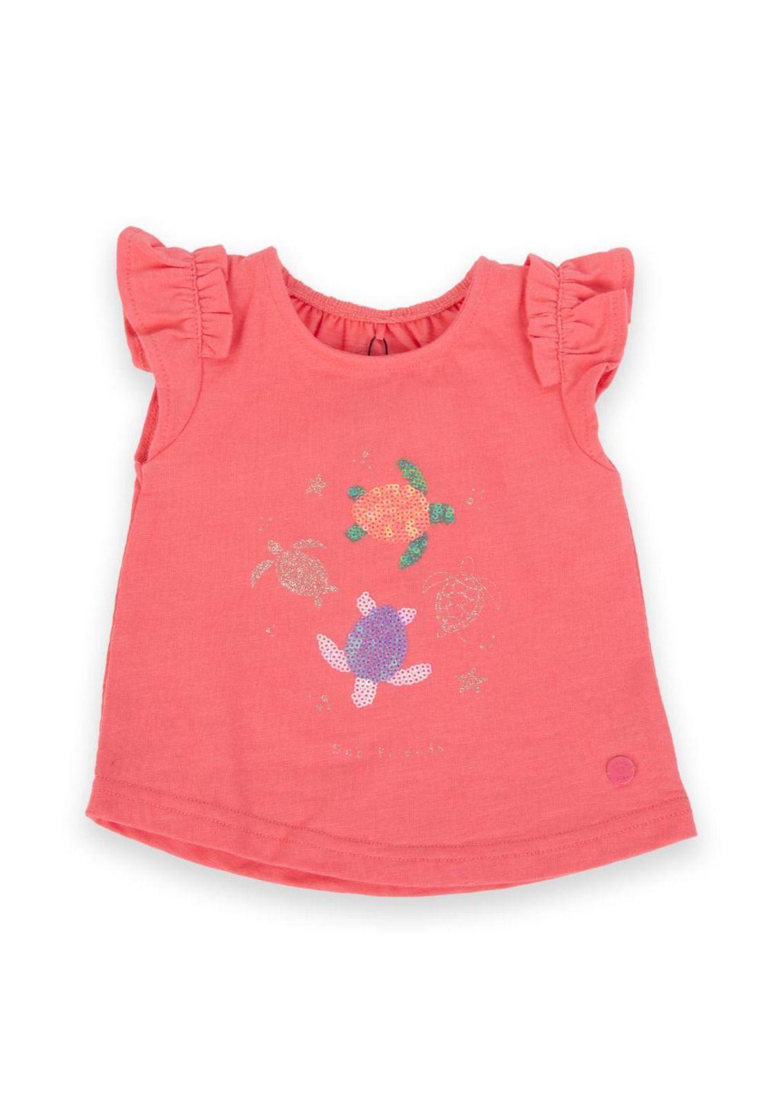 Polera Bebé Niña Coral Pillin-0