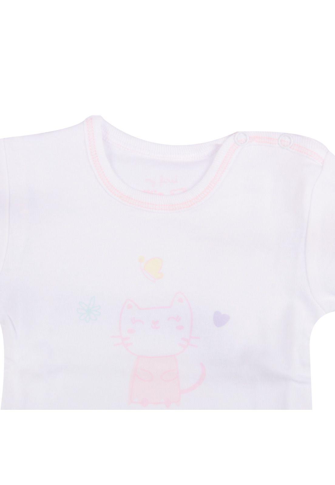 Set 2 Pzas Camiseta Bebe Niña Multicolor Pillin-2