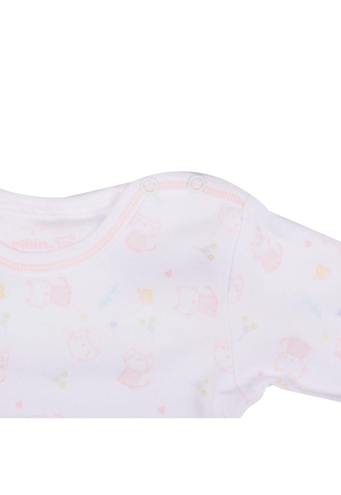 Set 2 Pzas Camiseta Bebe Niña Multicolor Pillin-3
