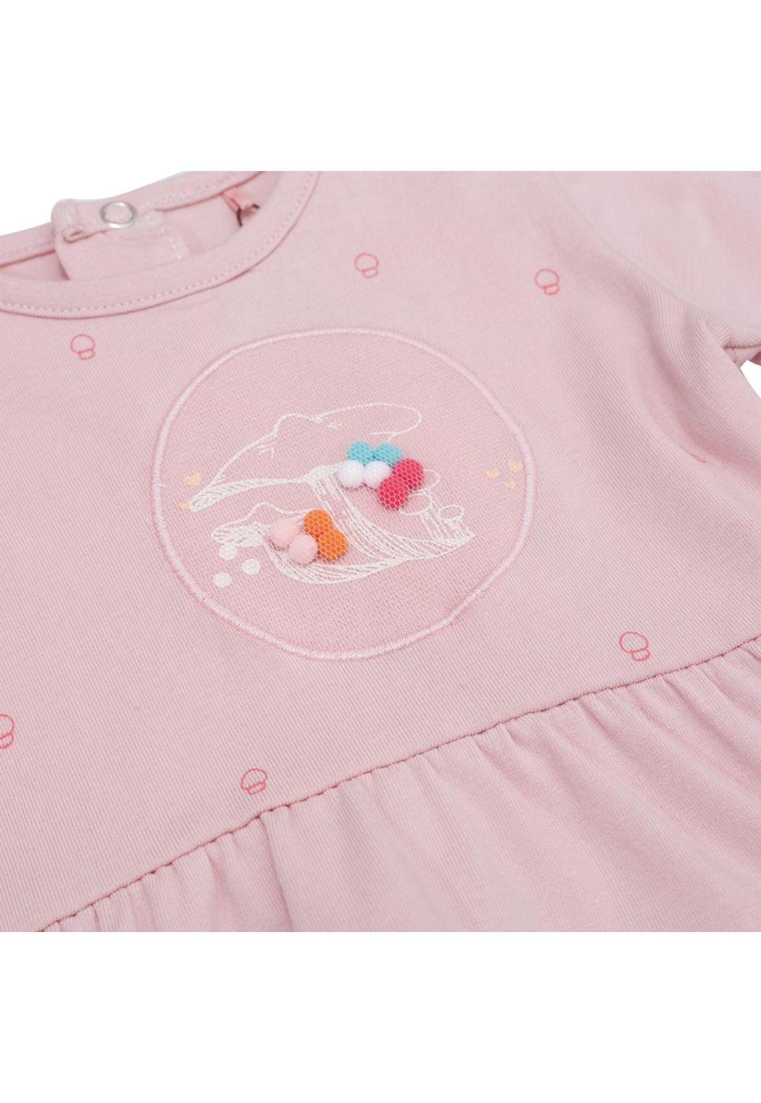 Polera Bebé Niña Rosado Pillin-3
