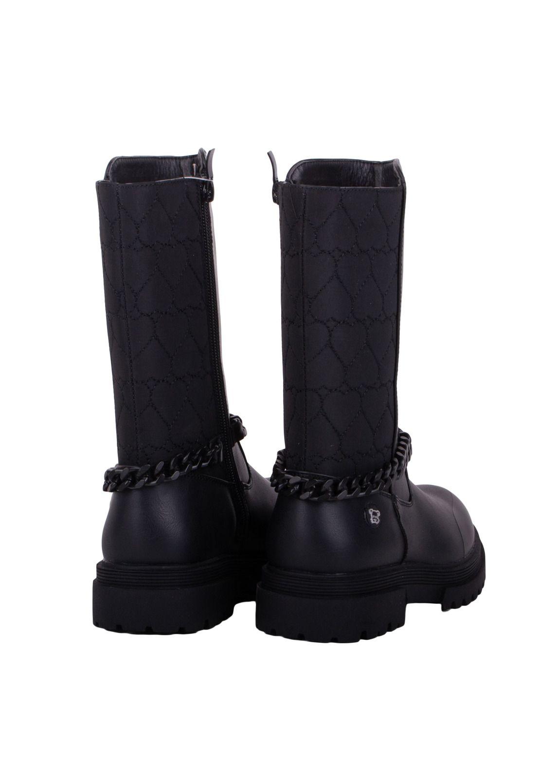 Bota Niña Negro Pillin-3