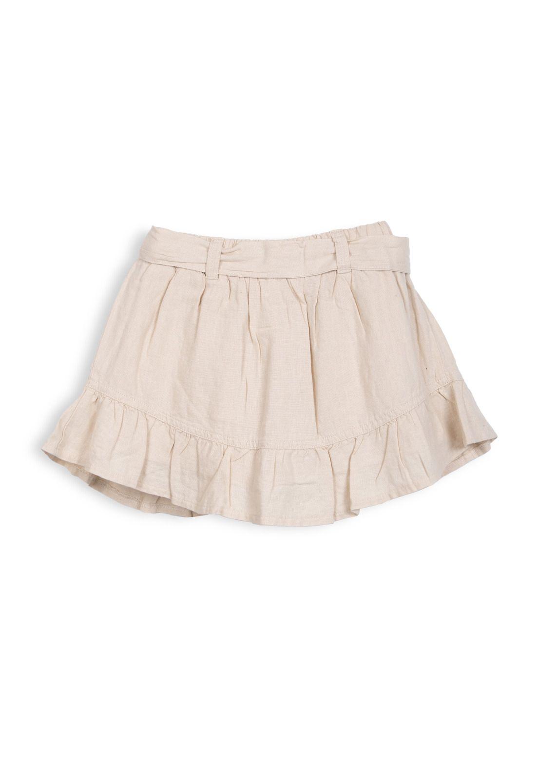 Short Falda Niña Lino Arena Pillin-1