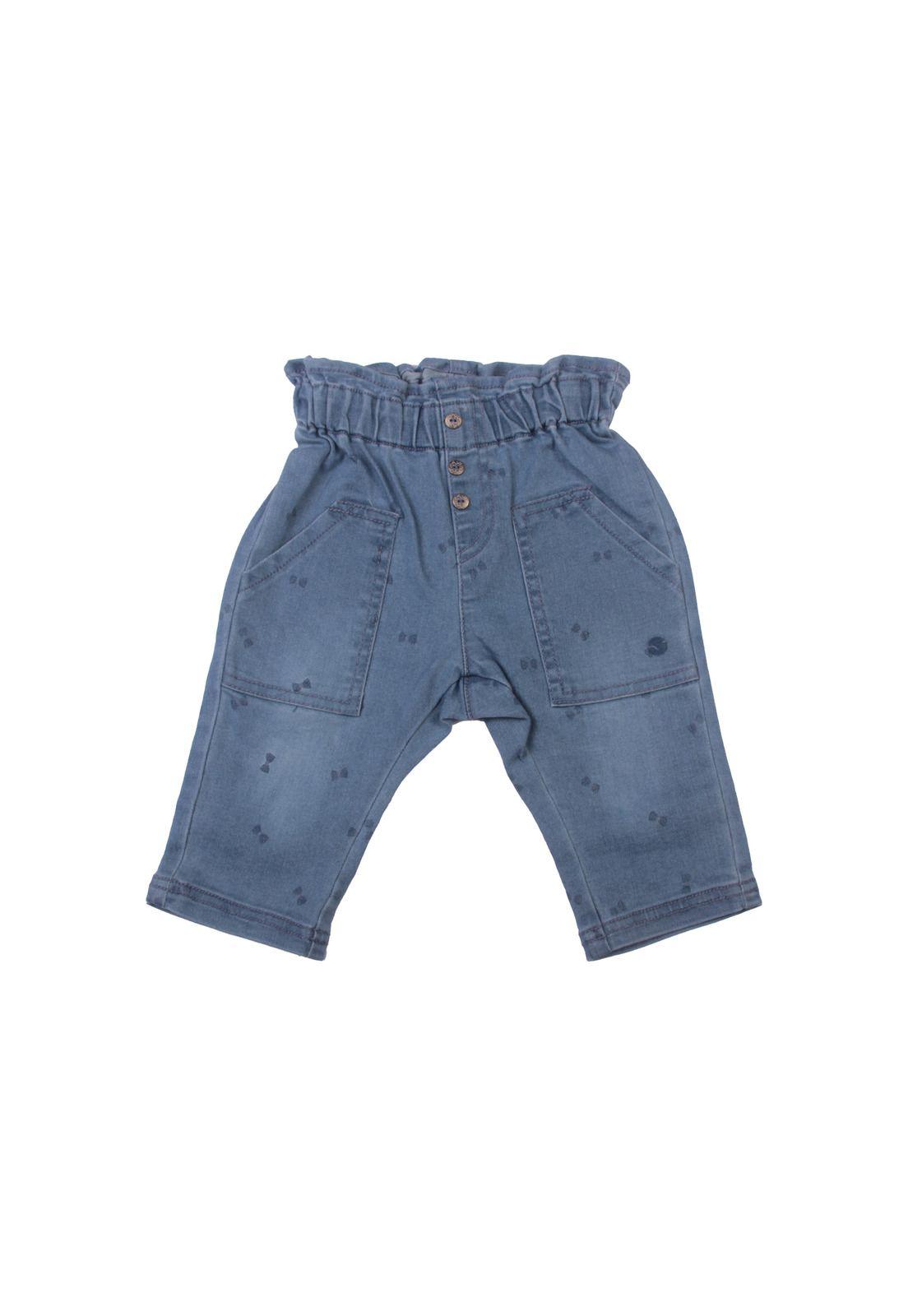 Jeans Bebe Niña Azul Pillin-0