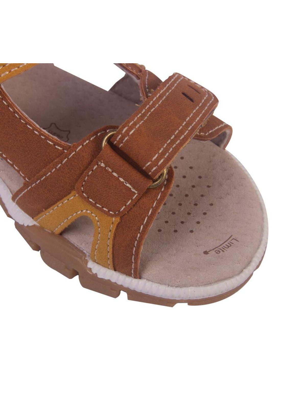 Sandalias Bebe Niño Café Pillin-3