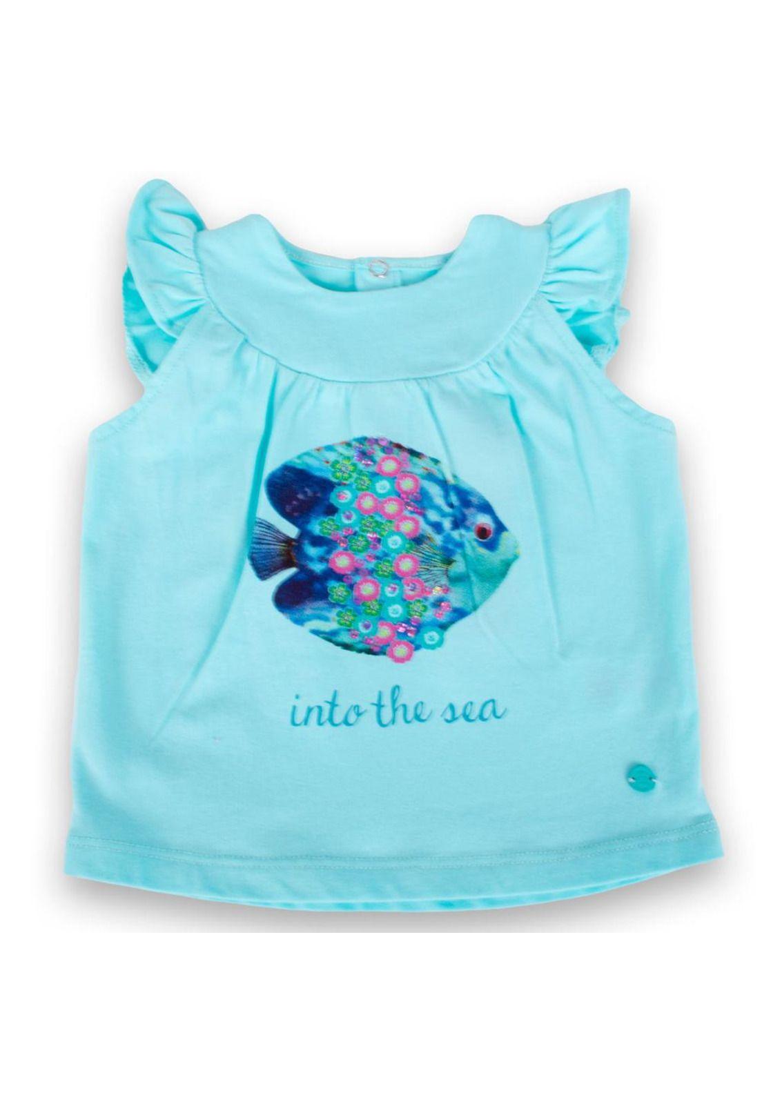 Polera Bebe Niña Agua Pillin-0
