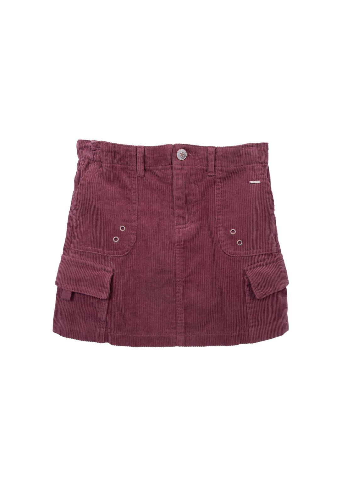 Falda  Rojo Niña Pillin (TVD818-26BUR)-0