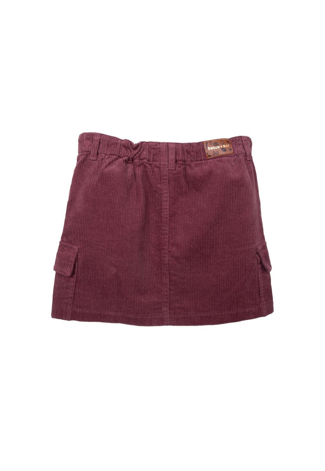 Falda  Rojo Niña Pillin (TVD818-26BUR)-1