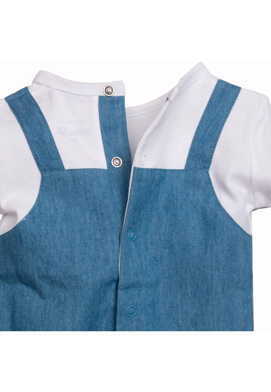 Mameluco Recién Nacido  Denim Pillin (PVC228-25DEN)-3