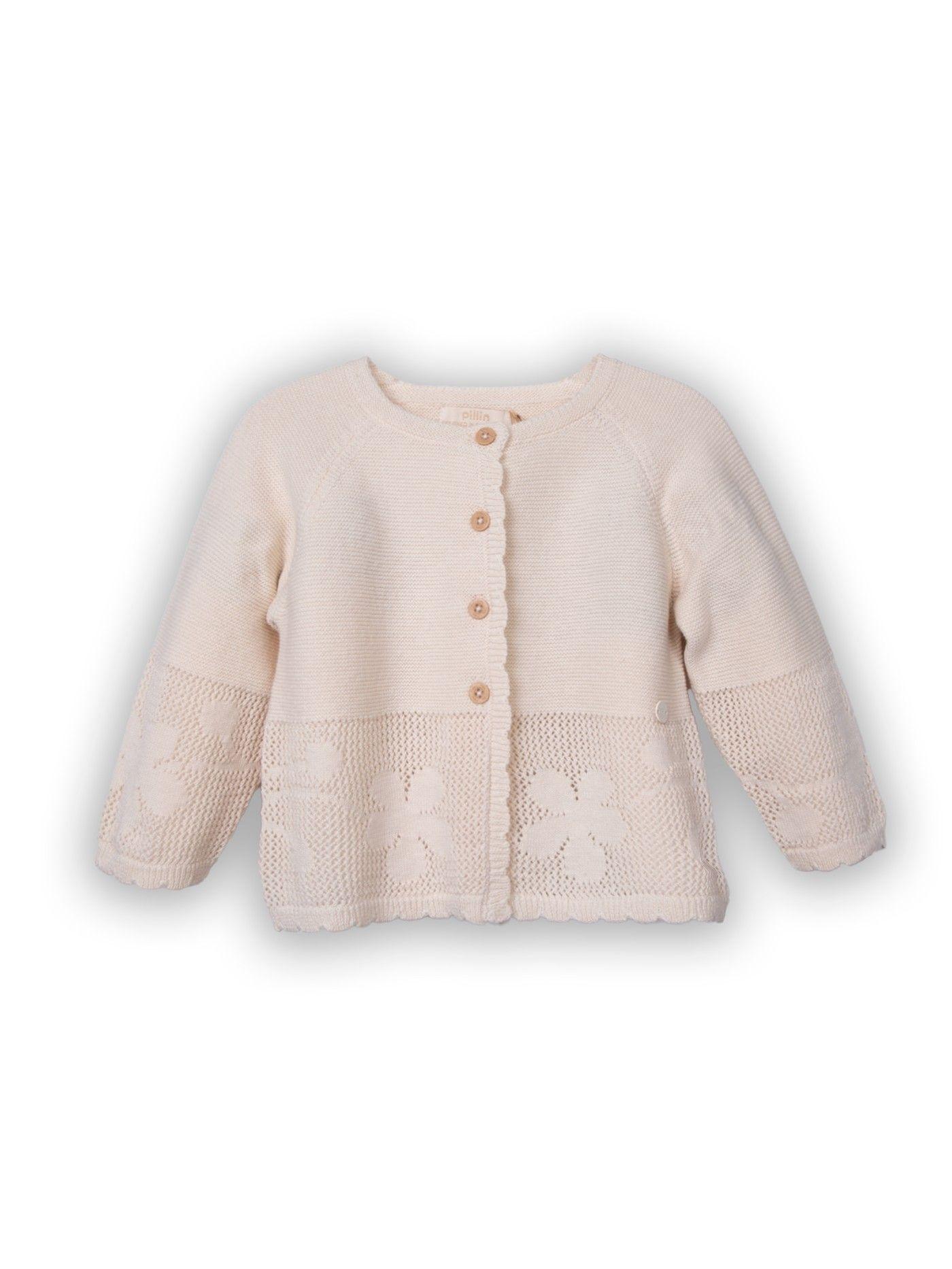 Chaleco  Niña Crudo Pillin (PVC906-25CRU3M)-0