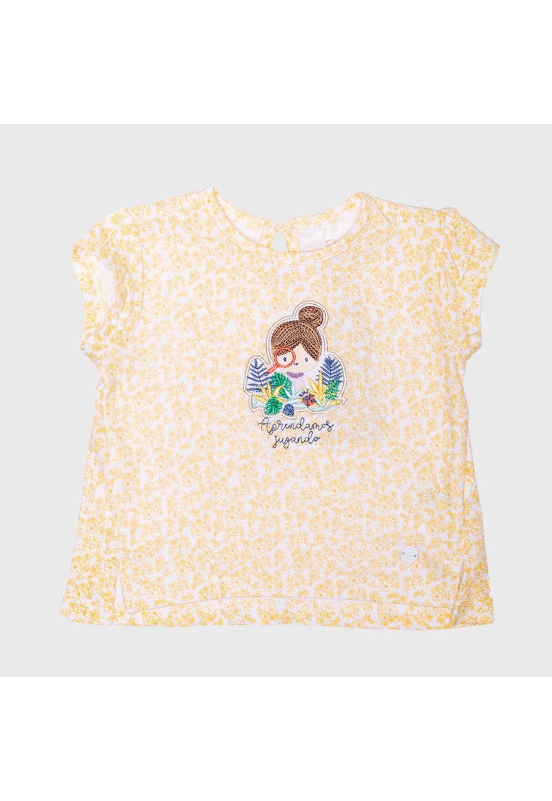 Polera Bebé Niña Naranja Pillin-0