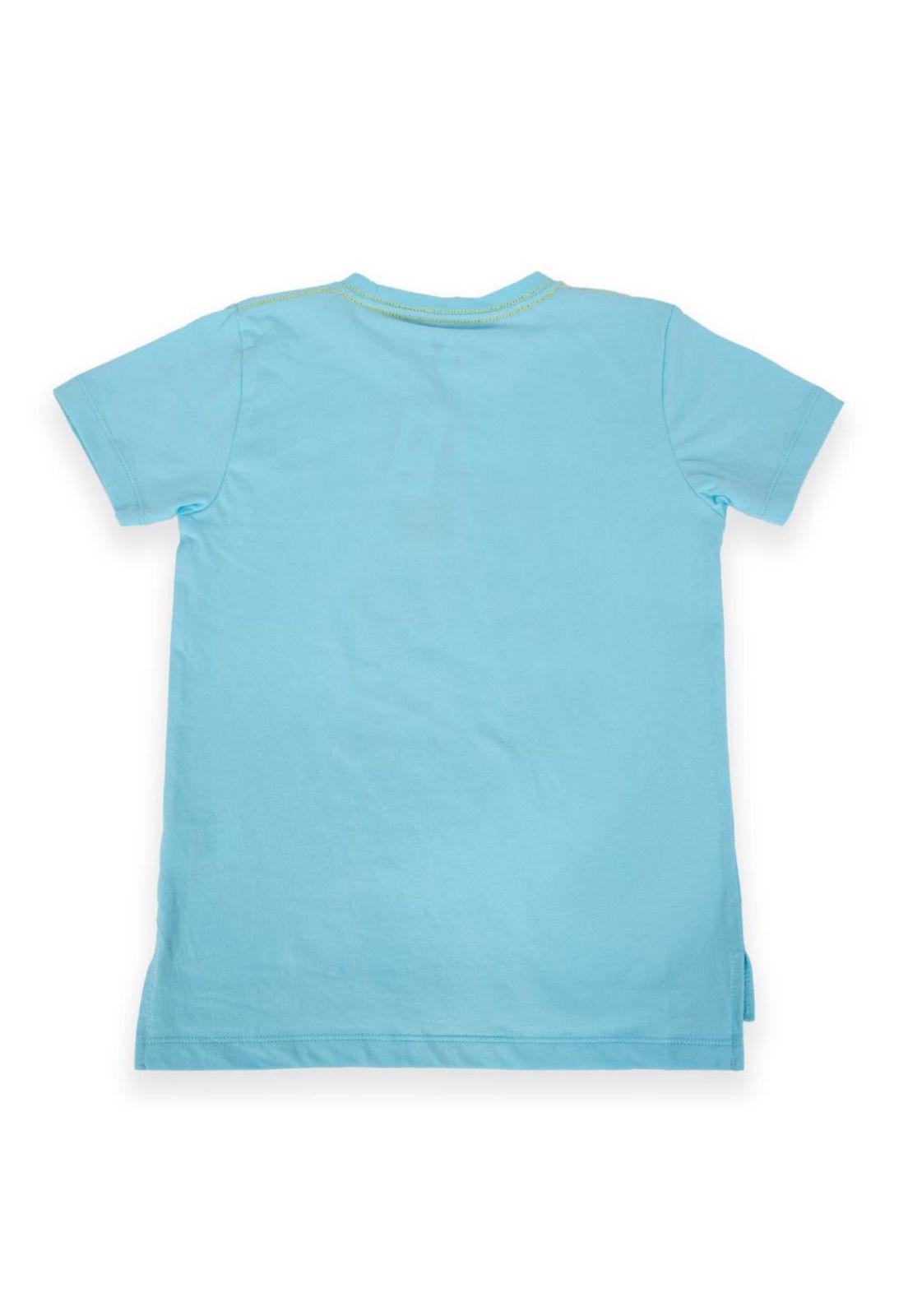 Polera Niño Turquesa Pillin-2