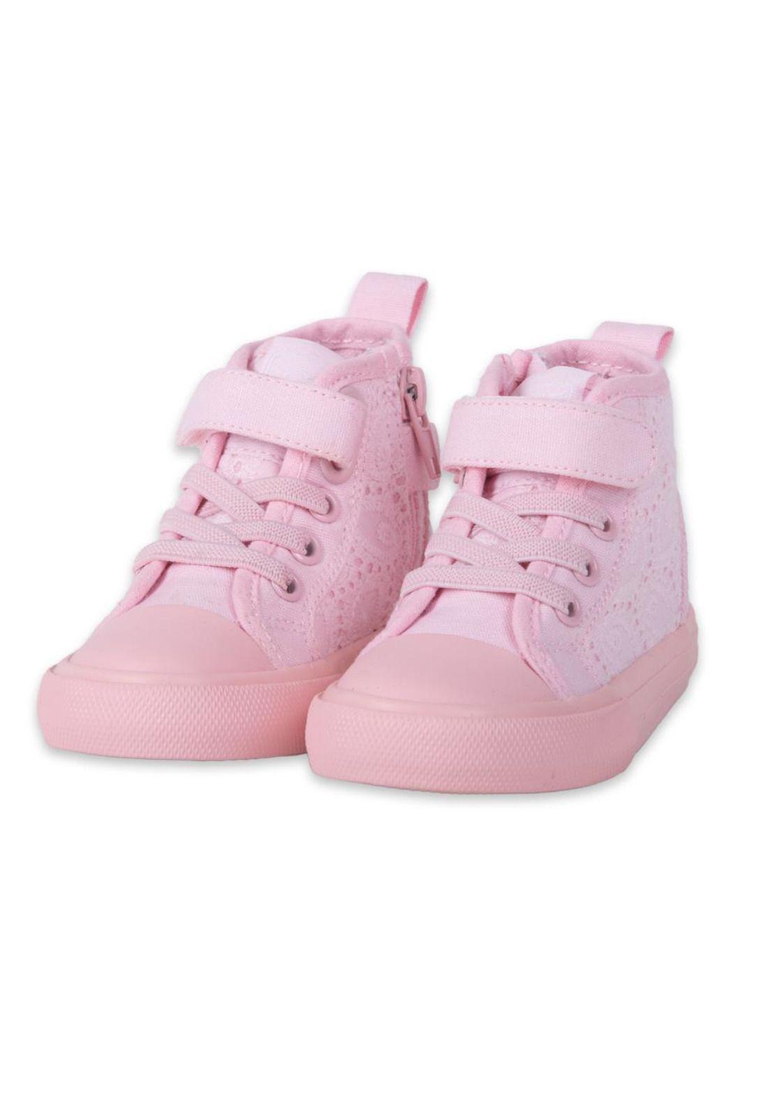 Zapatillas Bebe Niña Palo rosa Pillin-0