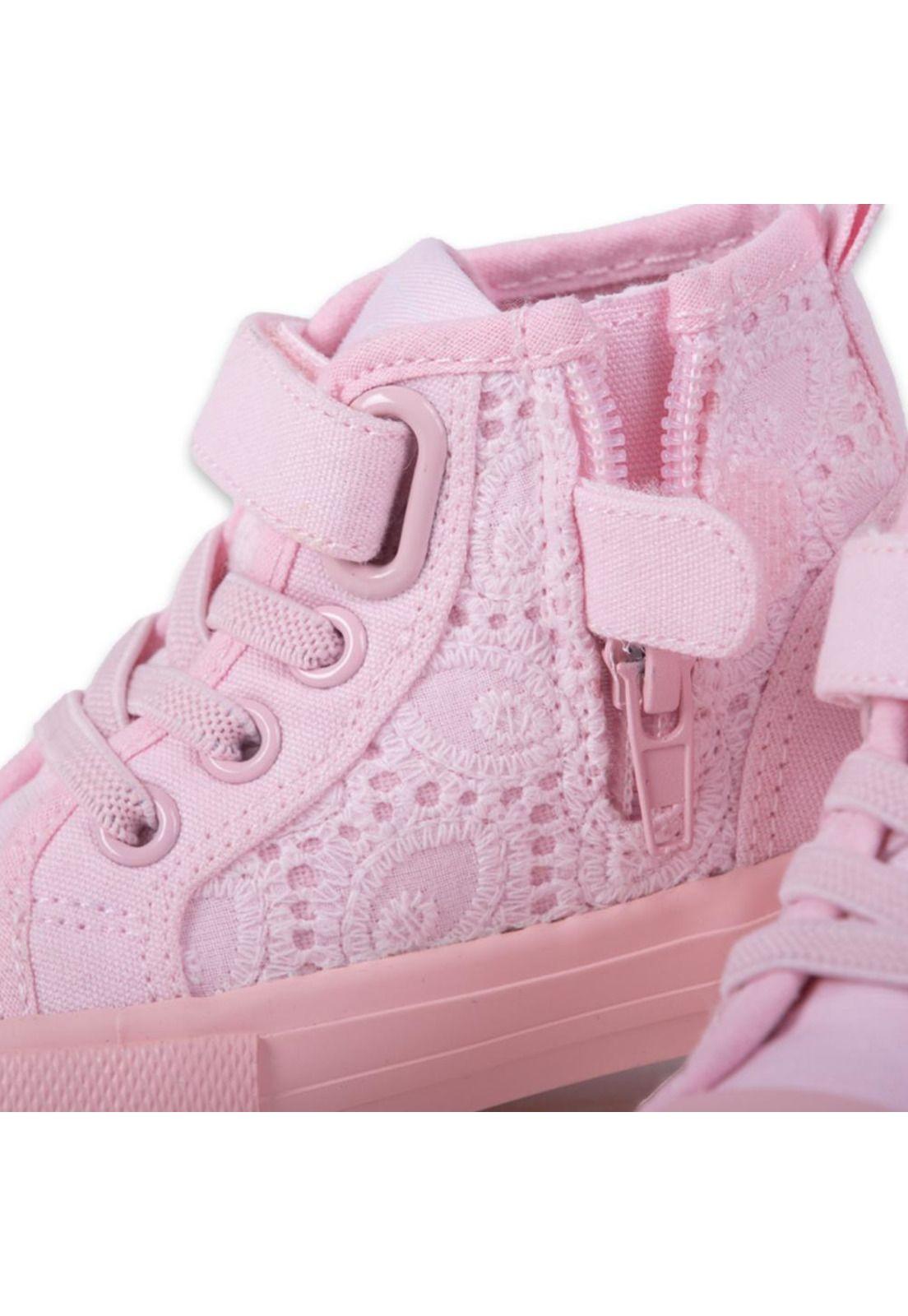 Zapatillas Bebe Niña Palo rosa Pillin-4