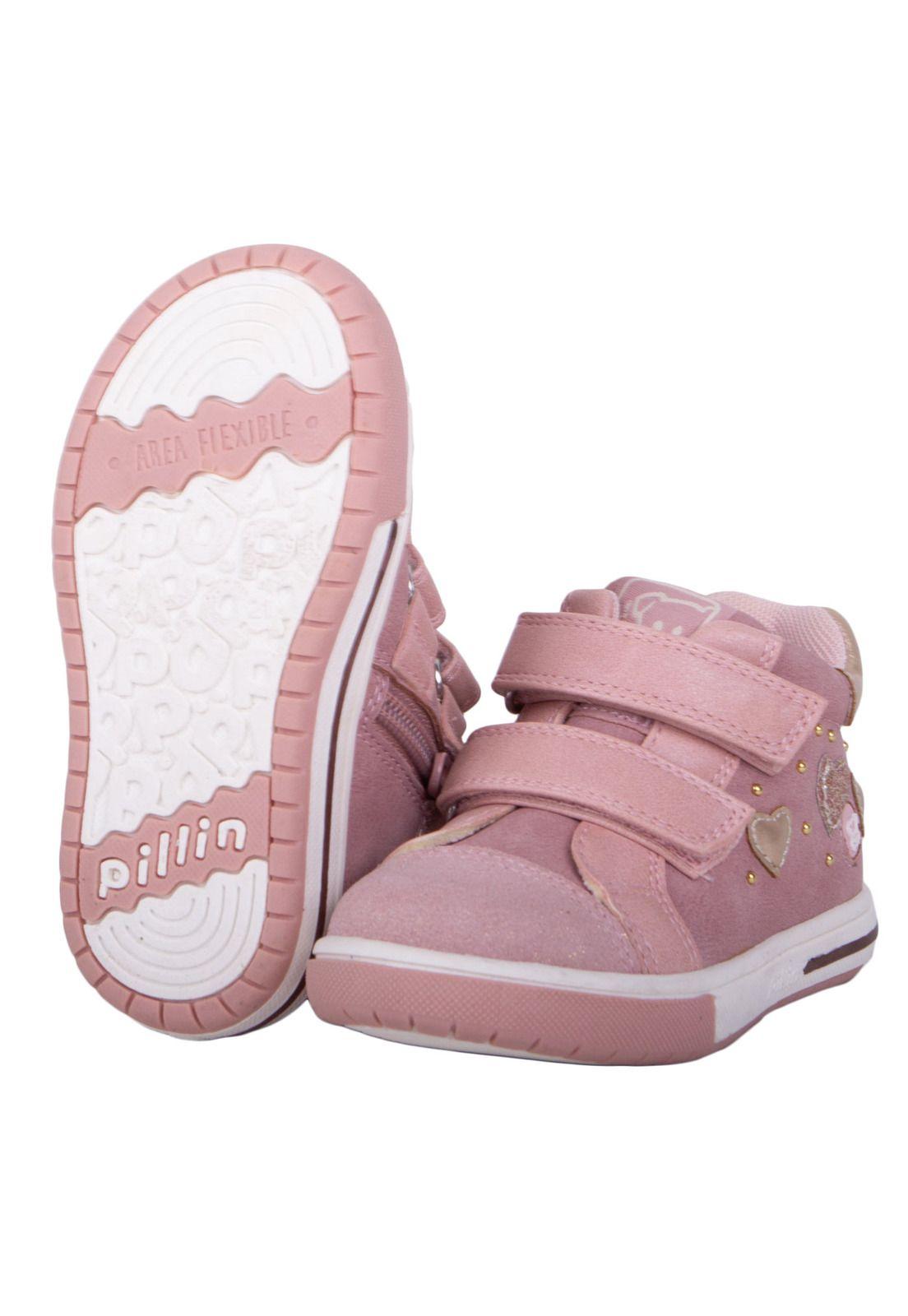 Zapatillas Bebe Niña Rosado Pillin-1