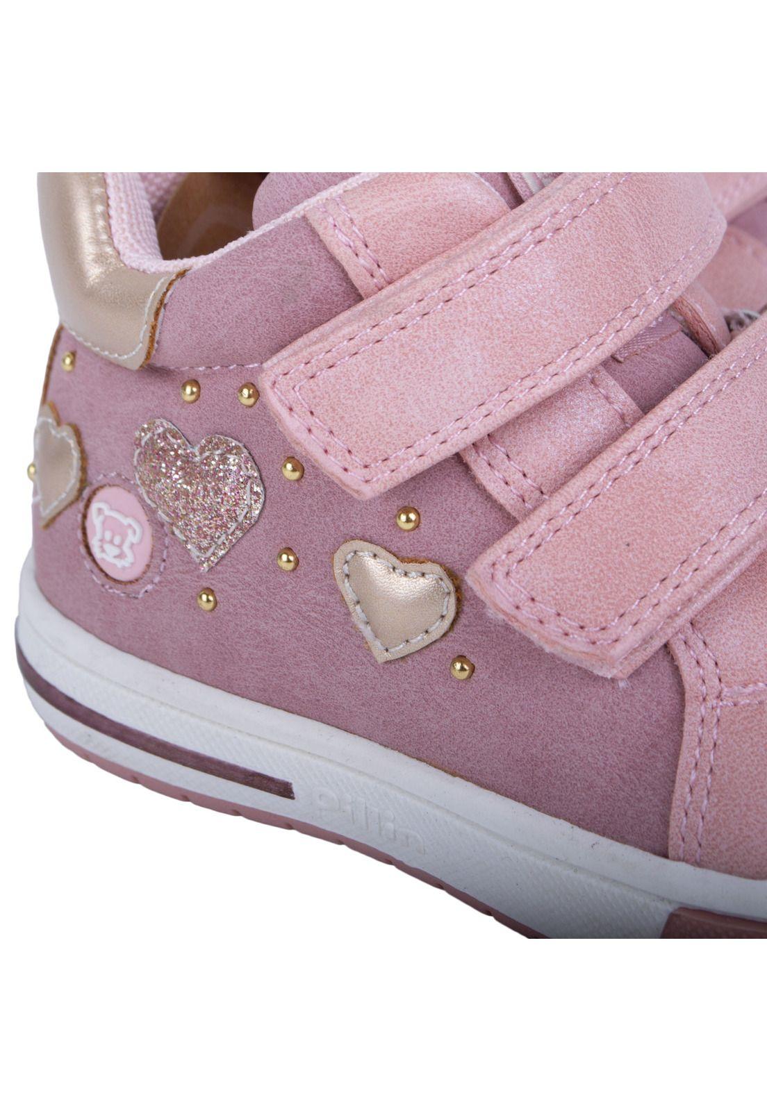 Zapatillas Bebe Niña Rosado Pillin-4