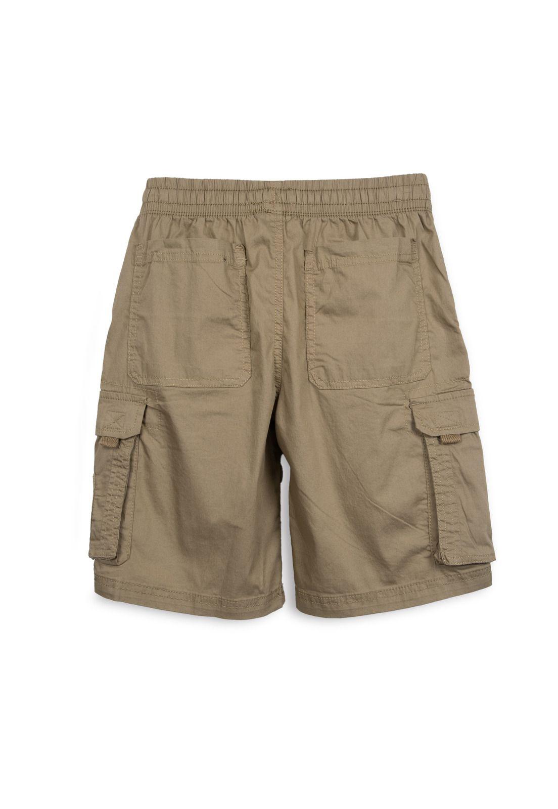 Bermuda Niño Cargo Cintura Ajustable Safari Pillin-1