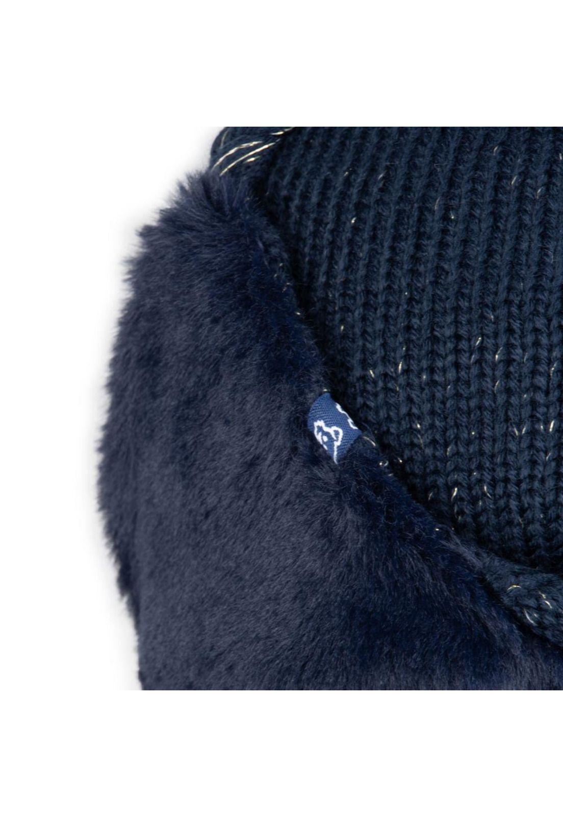 Gorro Bebé Niña Azul marino Pillin-3