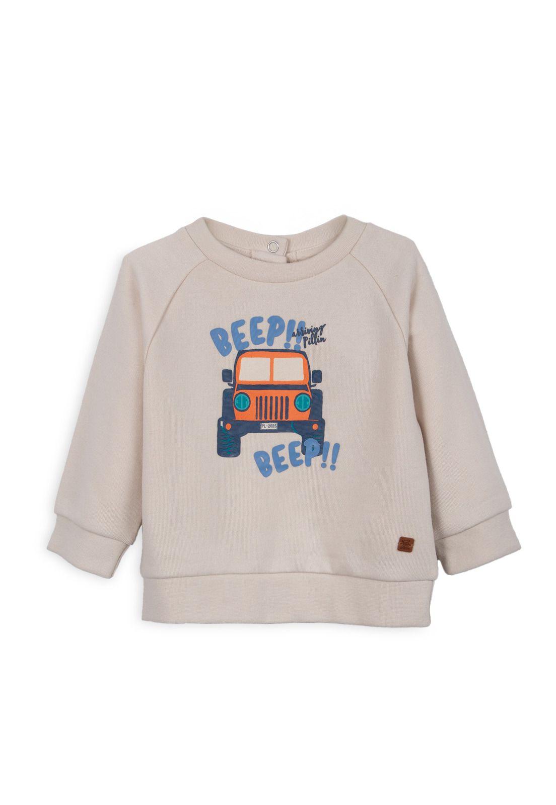 Polerón Bebé Niño Cuello Redondo Estampado Jeep Arena Pillin-0