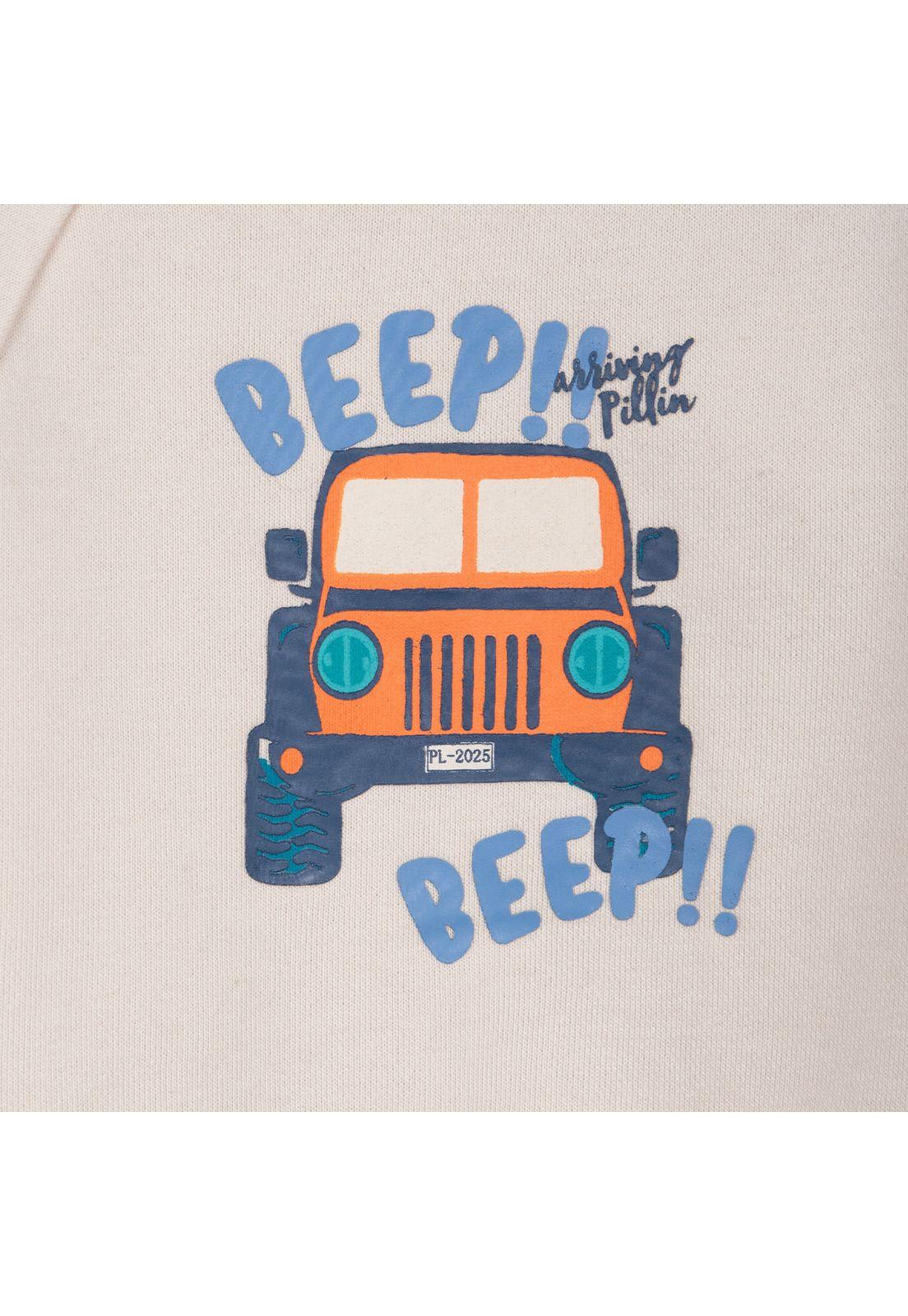 Polerón Bebé Niño Cuello Redondo Estampado Jeep Arena Pillin-2