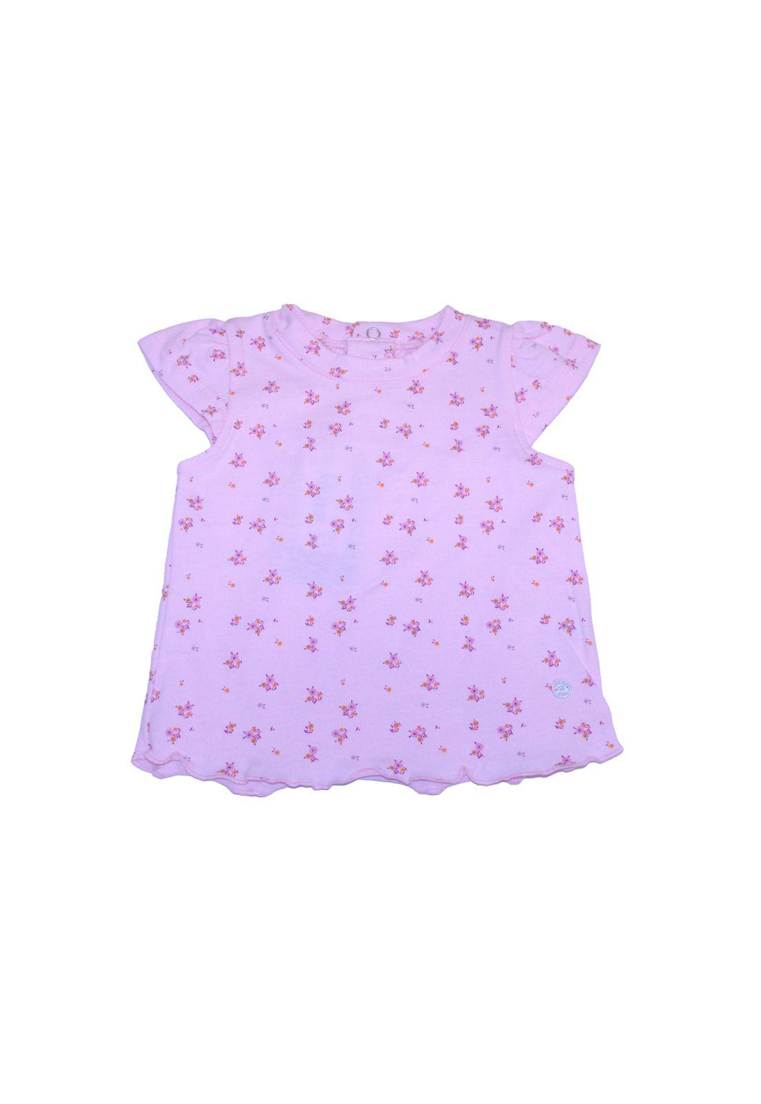 Polera Bebe Niña Rosado Pillin-1