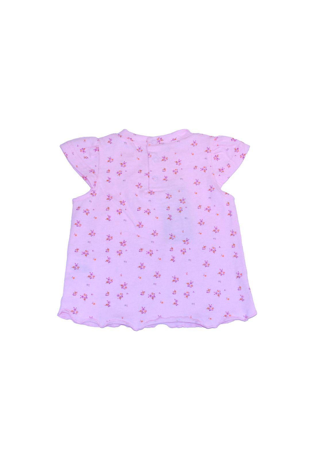 Polera Bebe Niña Rosado Pillin-2