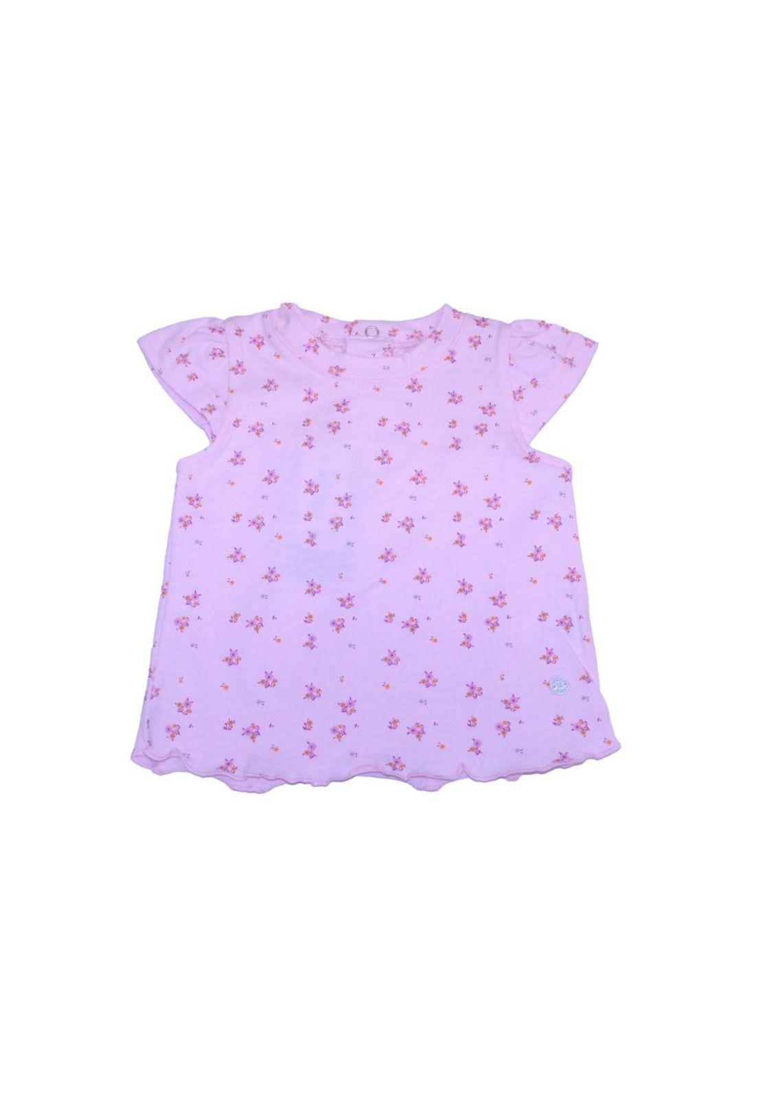 Polera Bebe Niña Rosado Pillin-0