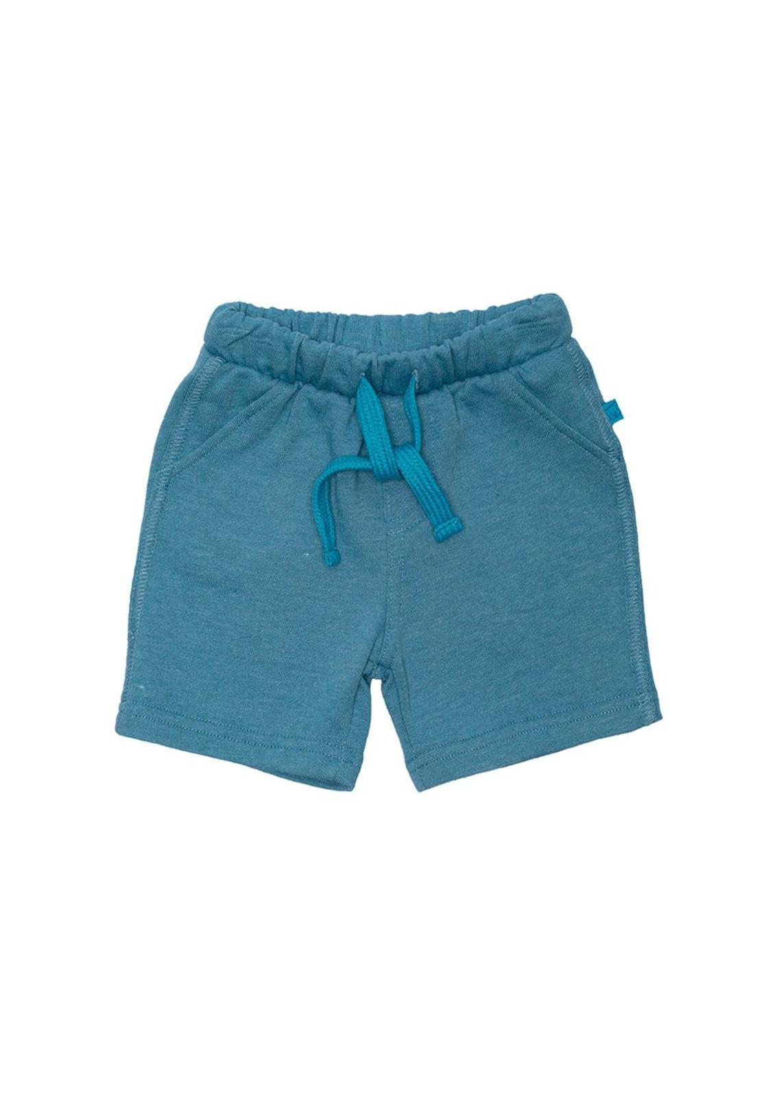 Bermuda Bebe Niño Azul Pillin-0