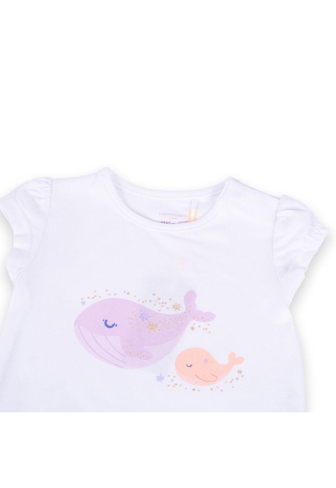 Polera Bebé Niña Blanco Pillin-2