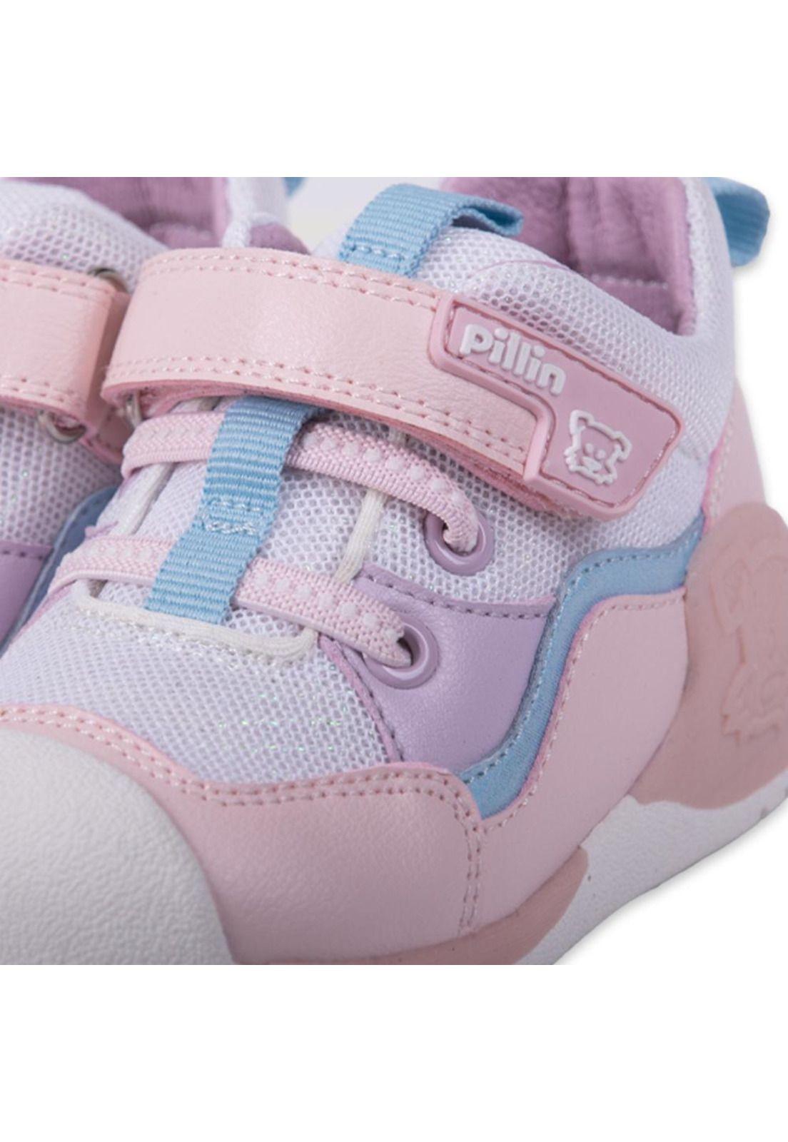 Zapatillas Pasos Bebe Niña Rosado Pillin-4