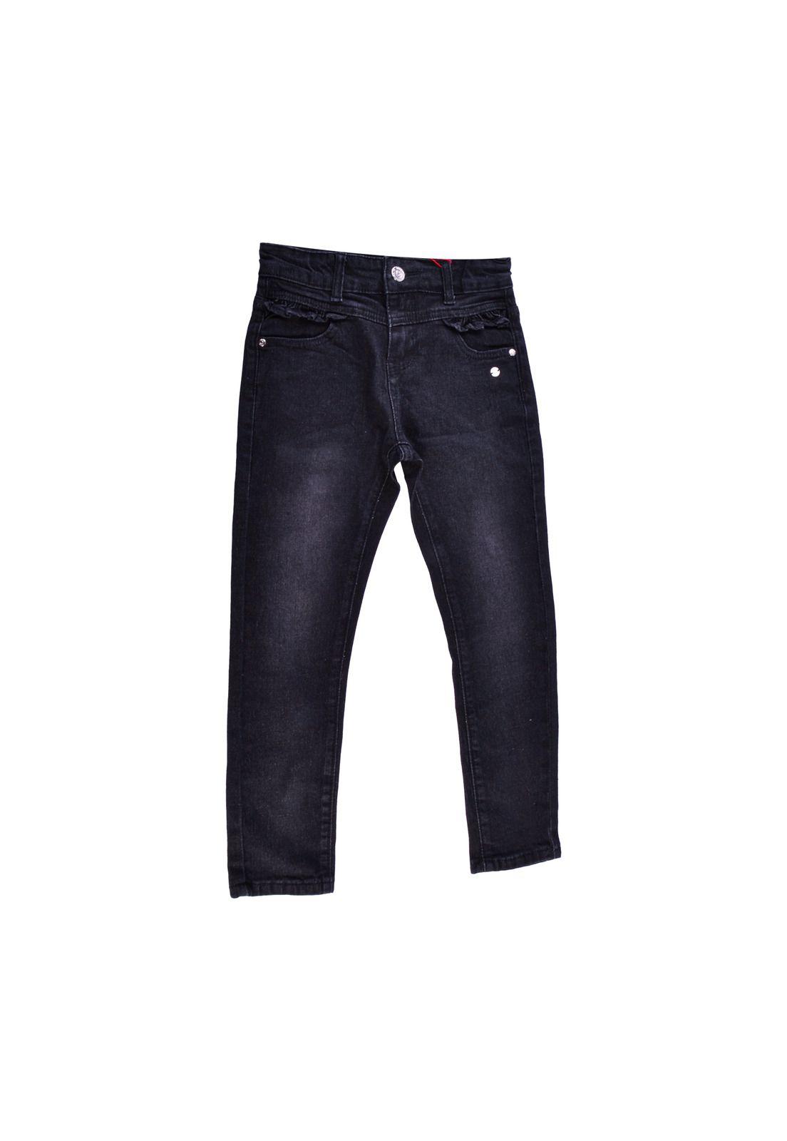 Jeans Skinny Niña Gris oscuro Pillin-0