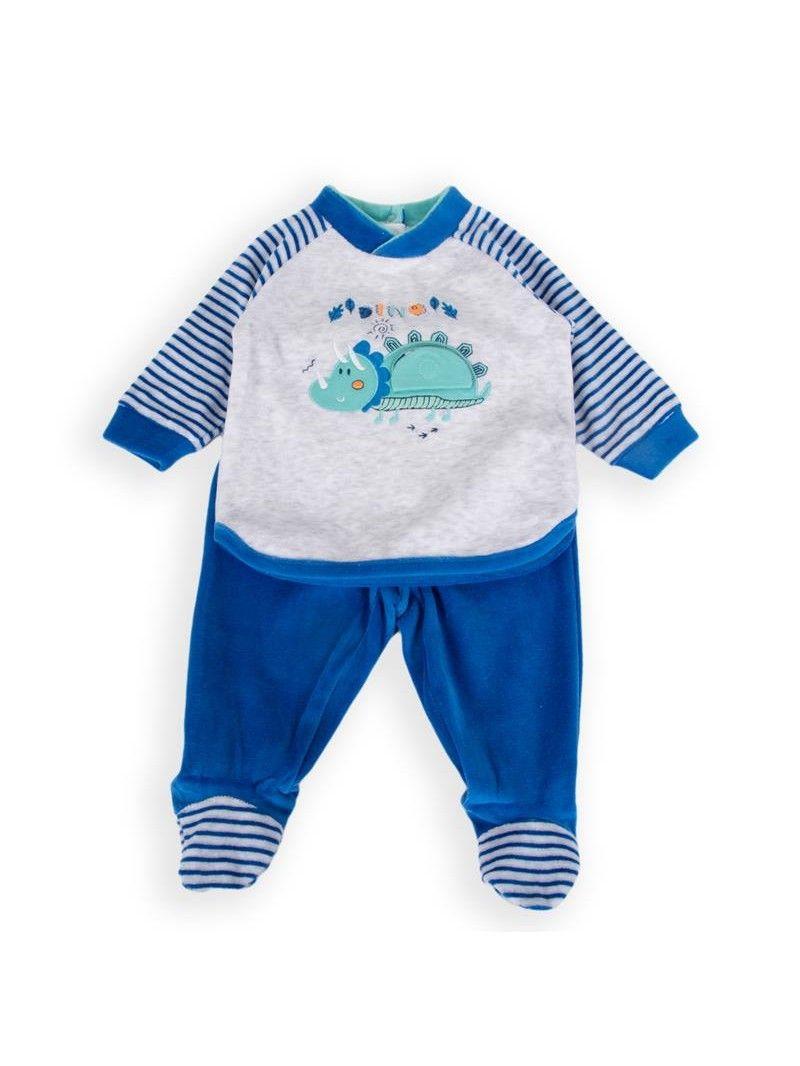 Conjunto Bebé Niño Azul eléctrico Pillin (PVA313-24AZR)-0