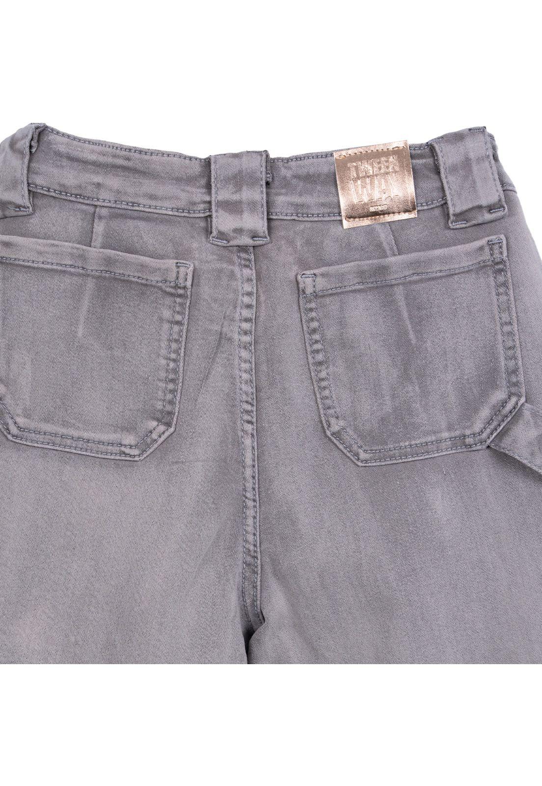 Jeans Niña Cargo Gris Pillin-3