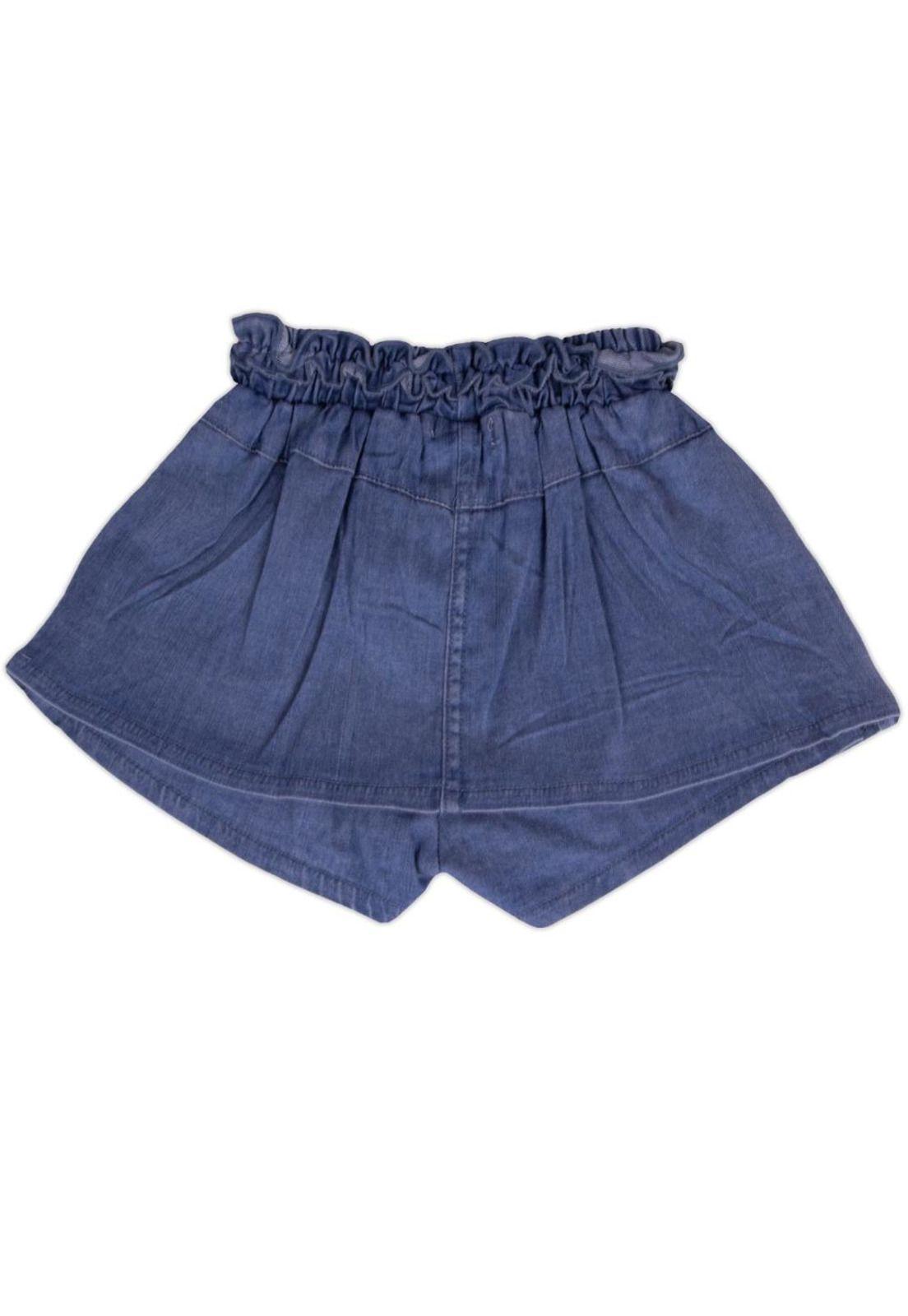 Short Bebe Niña Azul Pillin-2