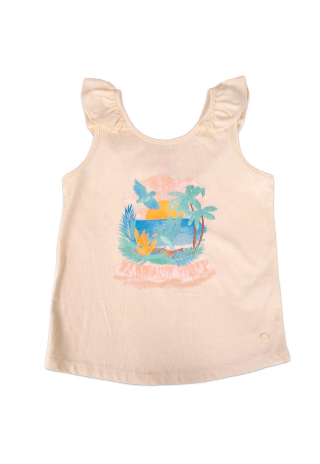 Polera Niña Crudo Pillin-0