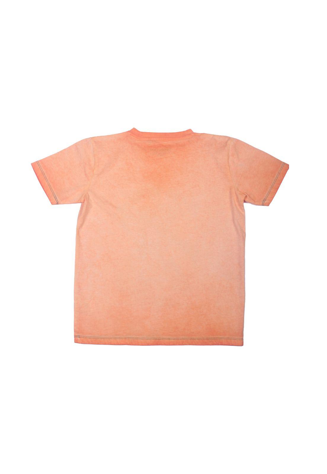 Polera Niño Naranja Pillin-2